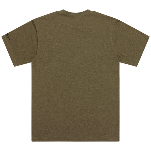 TLD Badge-Kurzarm-T‑Shirt, Olive Heather