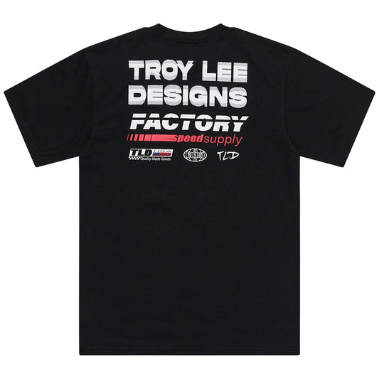 TLD Factory-Kurzarm-T‑Shirt, Schwarz