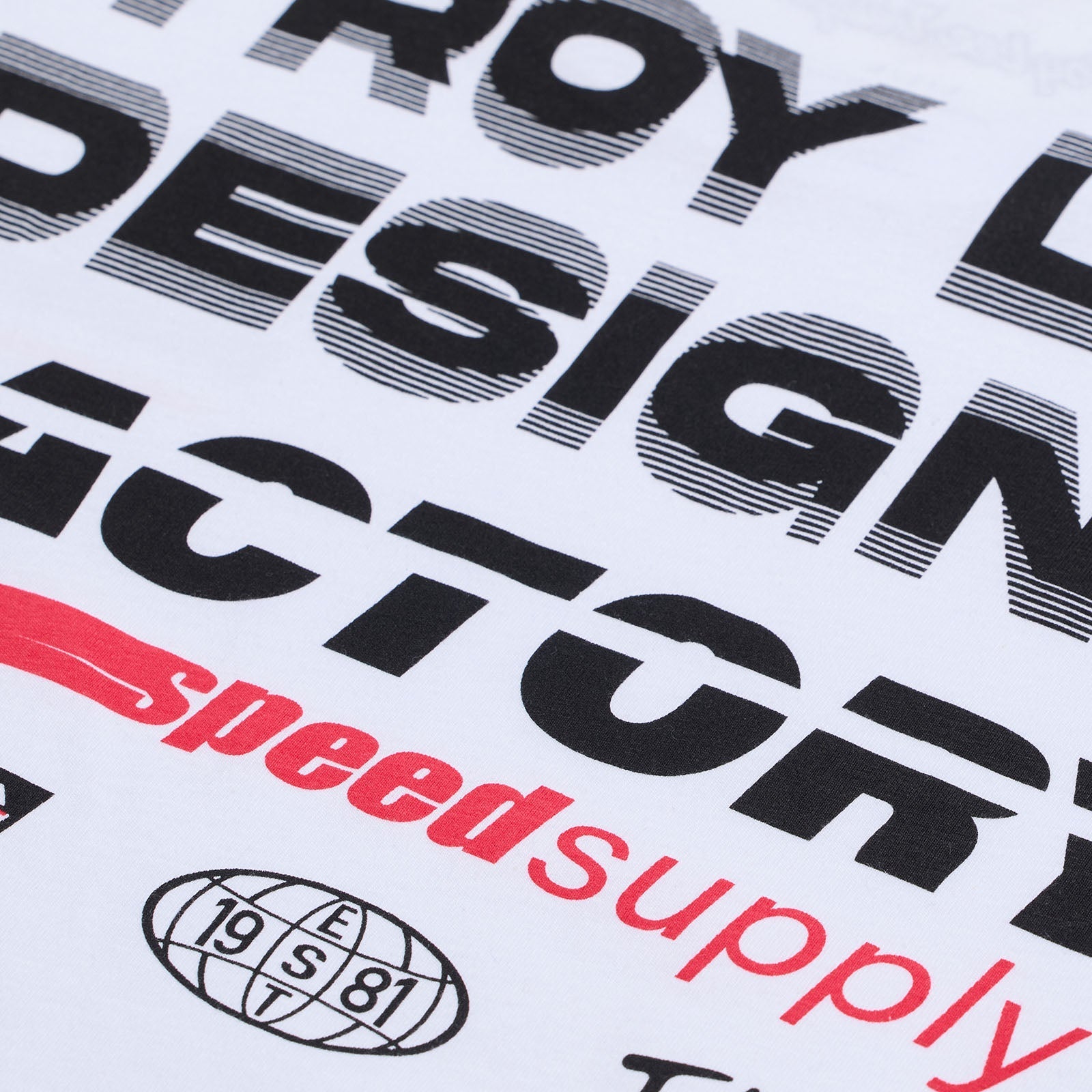 TLD Factory-Kurzarm-T‑Shirt, Weiß