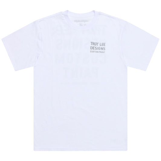 TLD Paint Shop-Kurzarm-T‑Shirt, Weiß