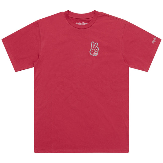 TLD Peace Out-Kurzarm-T‑Shirt, Fuchsia