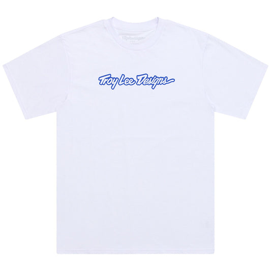 TLD Signature-Kurzarm-T-Shirt, Weiß