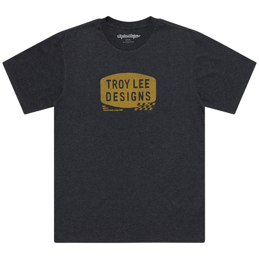TLD Stamp-Kurzarm-T‑Shirt, Black Heather