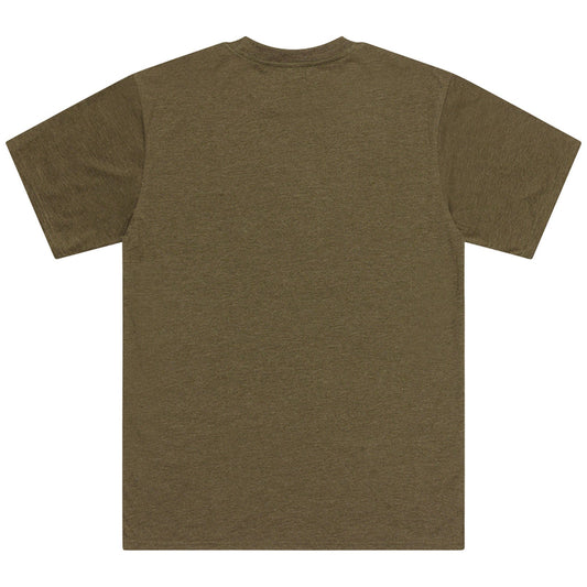 TLD Stamp-Kurzarm-T‑Shirt, Olive Heather