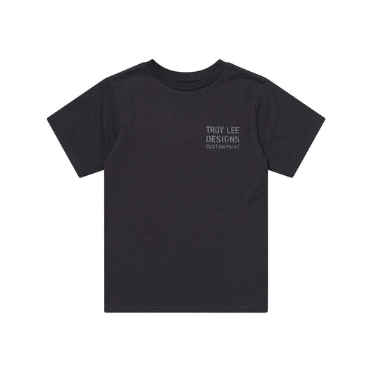 TLD Paint Shop-Kurzarm-T‑Shirt für Damen, Carbon