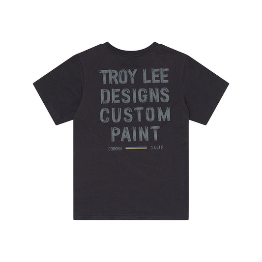 TLD Paint Shop-Kurzarm-T‑Shirt für Damen, Carbon