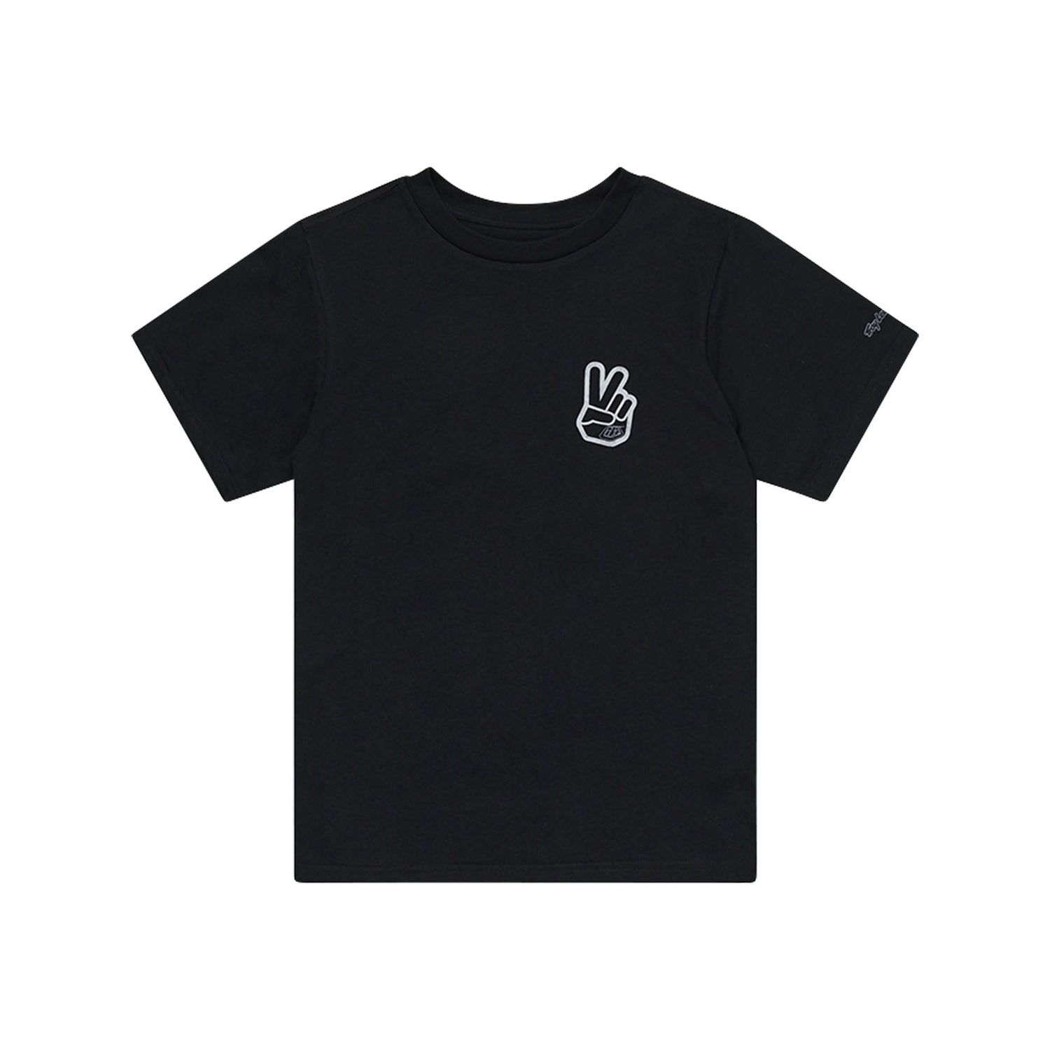 TLD Peace Out-Kurzarm-T‑Shirt für Damen, Schwarz