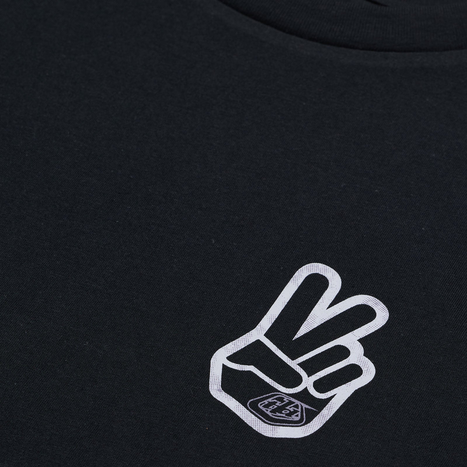 TLD Peace Out-Kurzarm-T‑Shirt für Damen, Schwarz