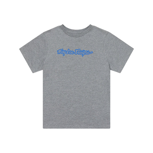 TLD Signature-Kurzarm-T‑Shirt für Damen, Grey Heather