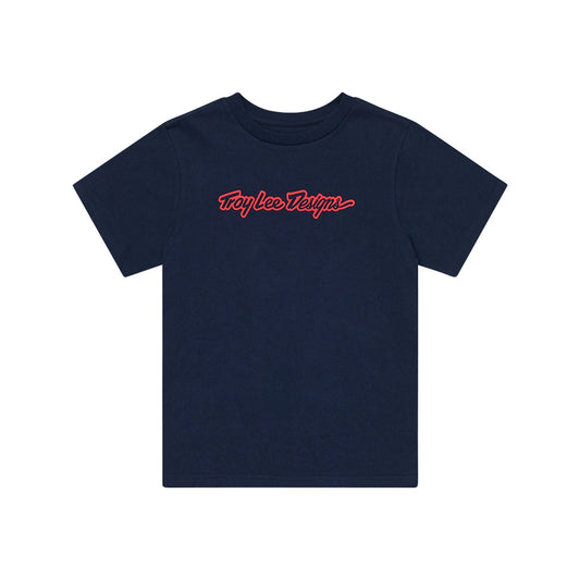 TLD Signature-Kurzarm-T‑Shirt für Damen, Navy