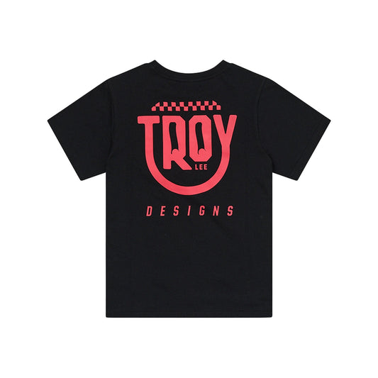 TLD Smiley-Kurzarm-T‑Shirt für Damen, Schwarz