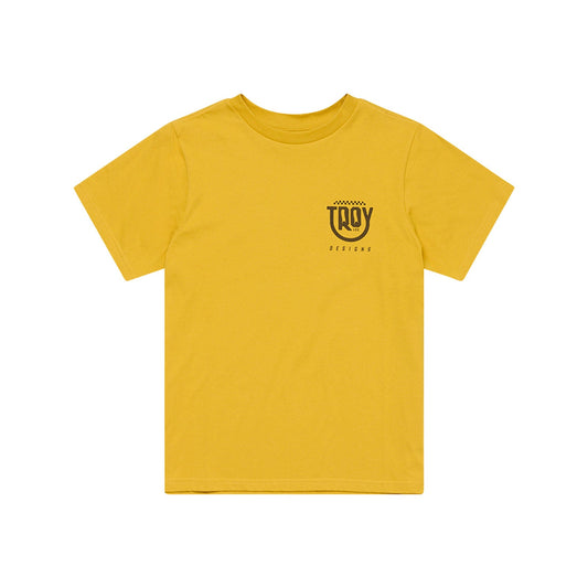 TLD Smiley-Kurzarm-T‑Shirt für Damen, Golden