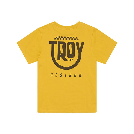 TLD Smiley-Kurzarm-T‑Shirt für Damen, Golden