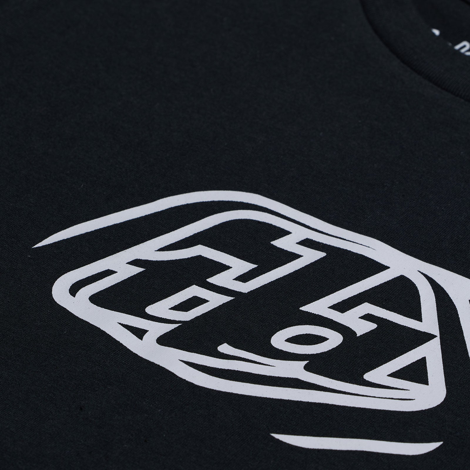 TLD Badge-Kurzarm-T‑Shirt für Kinder, Schwarz