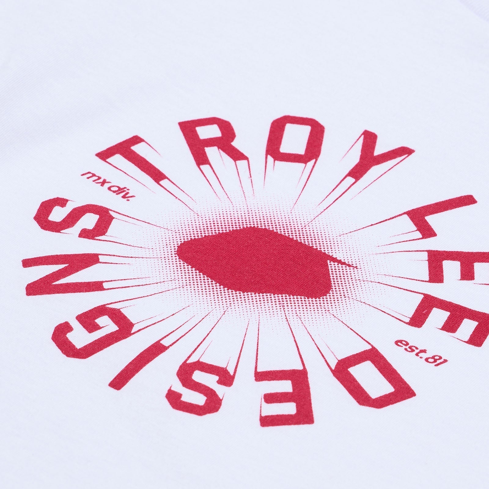TLD Rotation-Kurzarm-T‑Shirt für Kinder, Weiß