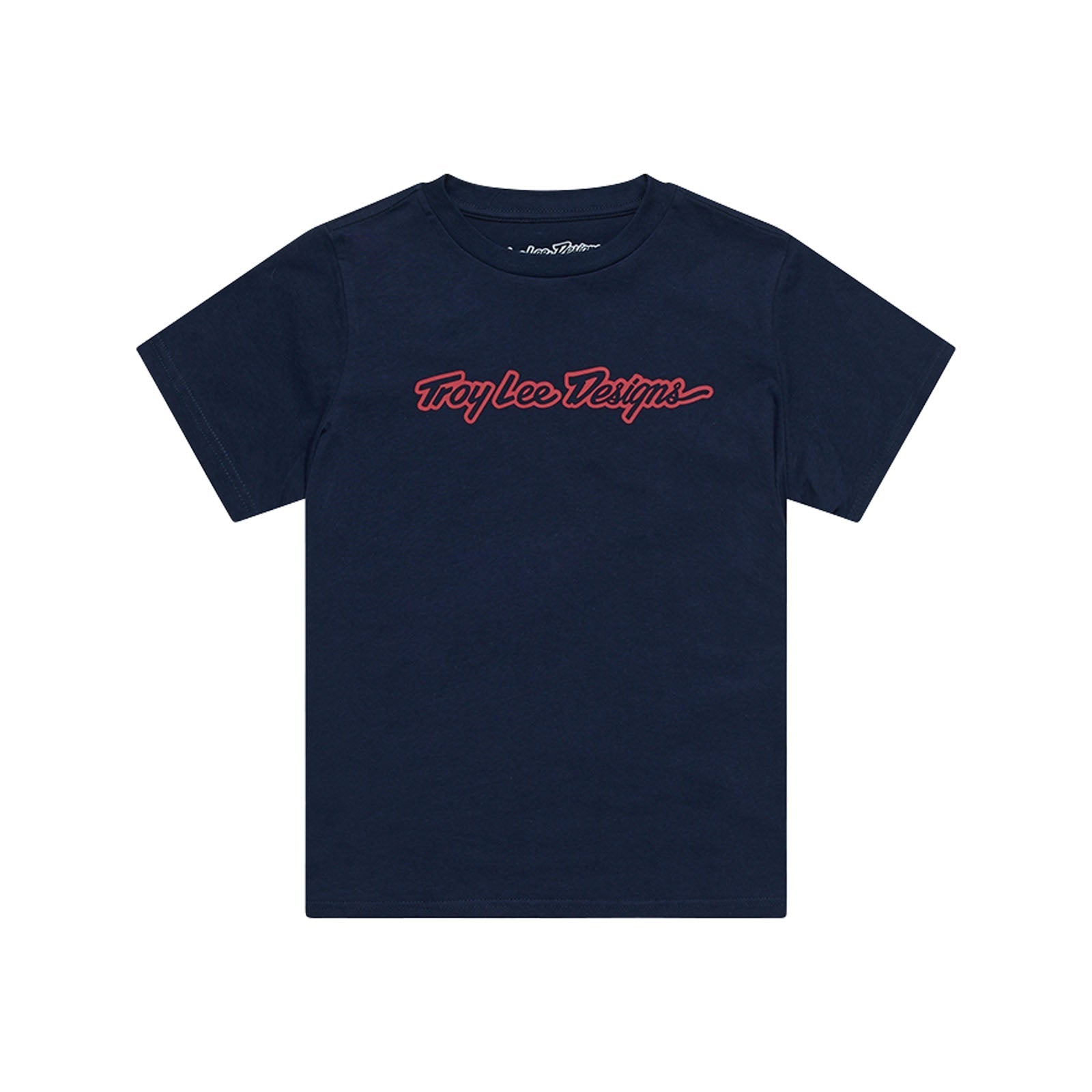 TLD Signature-T-Shirt (kurzärmelig) für Kinder, navyblau