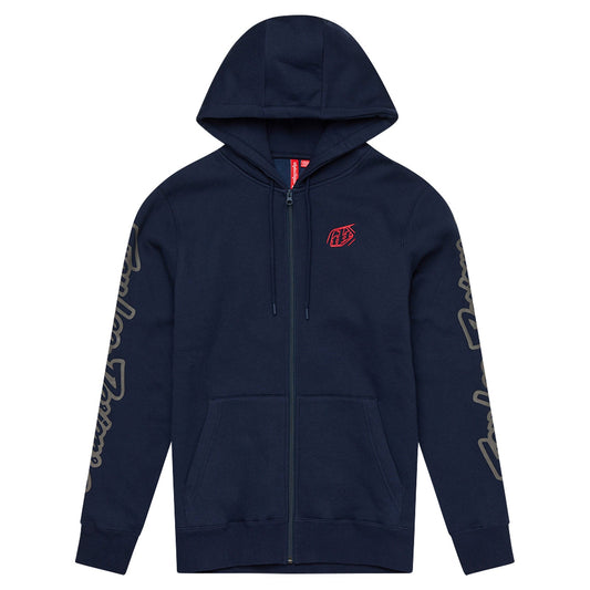 TLD Branded-Hoodie mit Reißverschluss, Navy