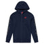 TLD Branded-Hoodie mit Reißverschluss, Navy