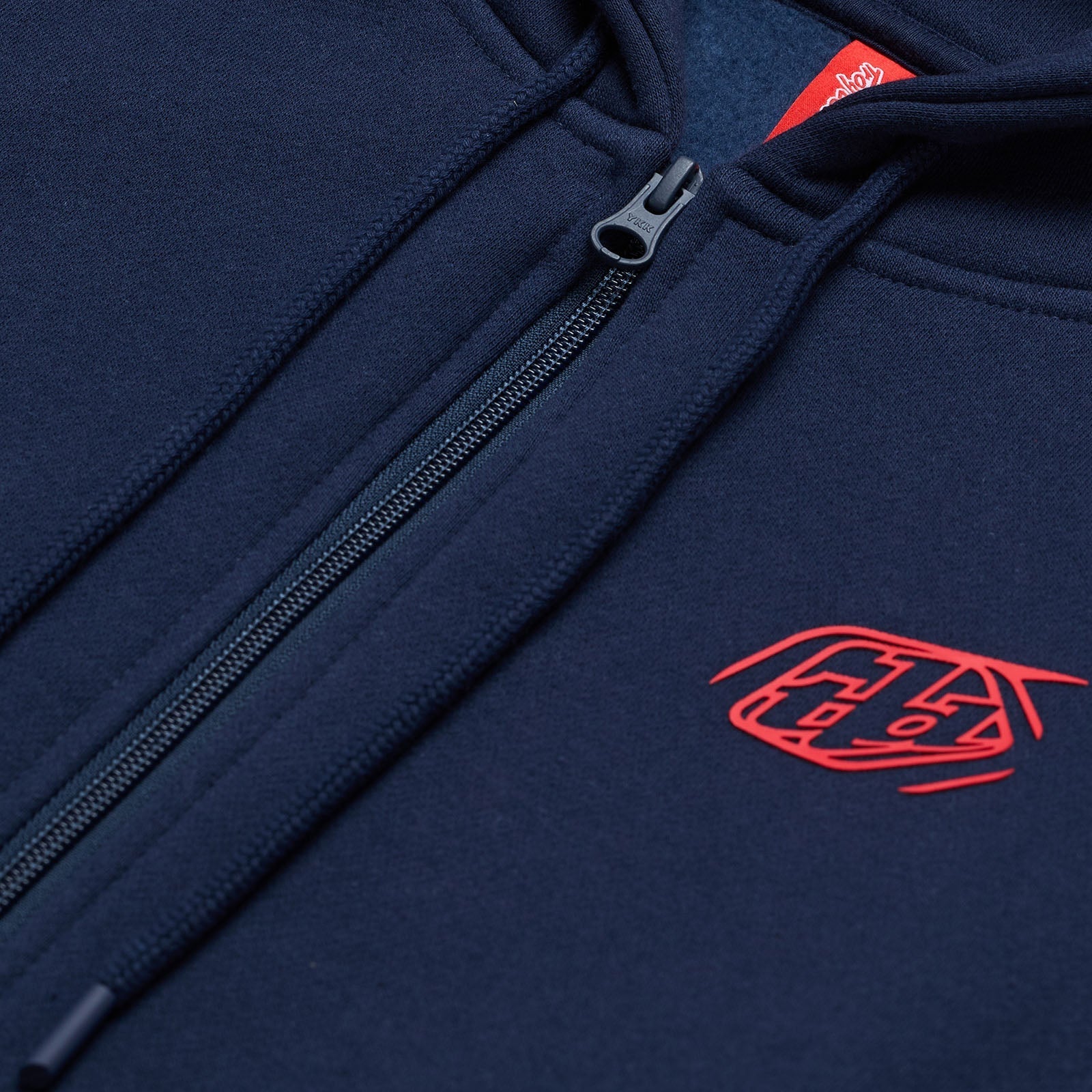 TLD Branded-Hoodie mit Reißverschluss, Navy