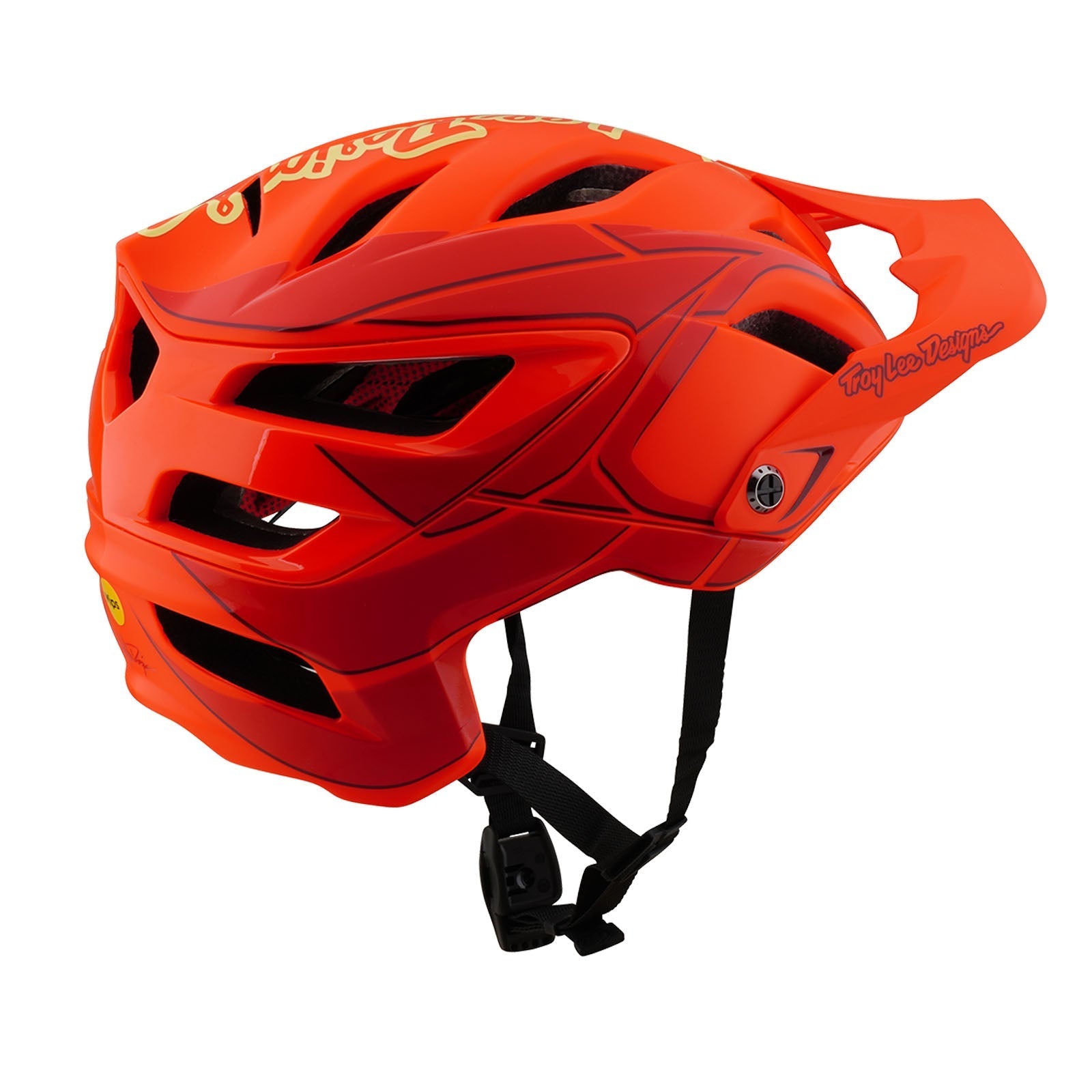 TLD A3-Helm mit MIPS Ghostwing, Rot