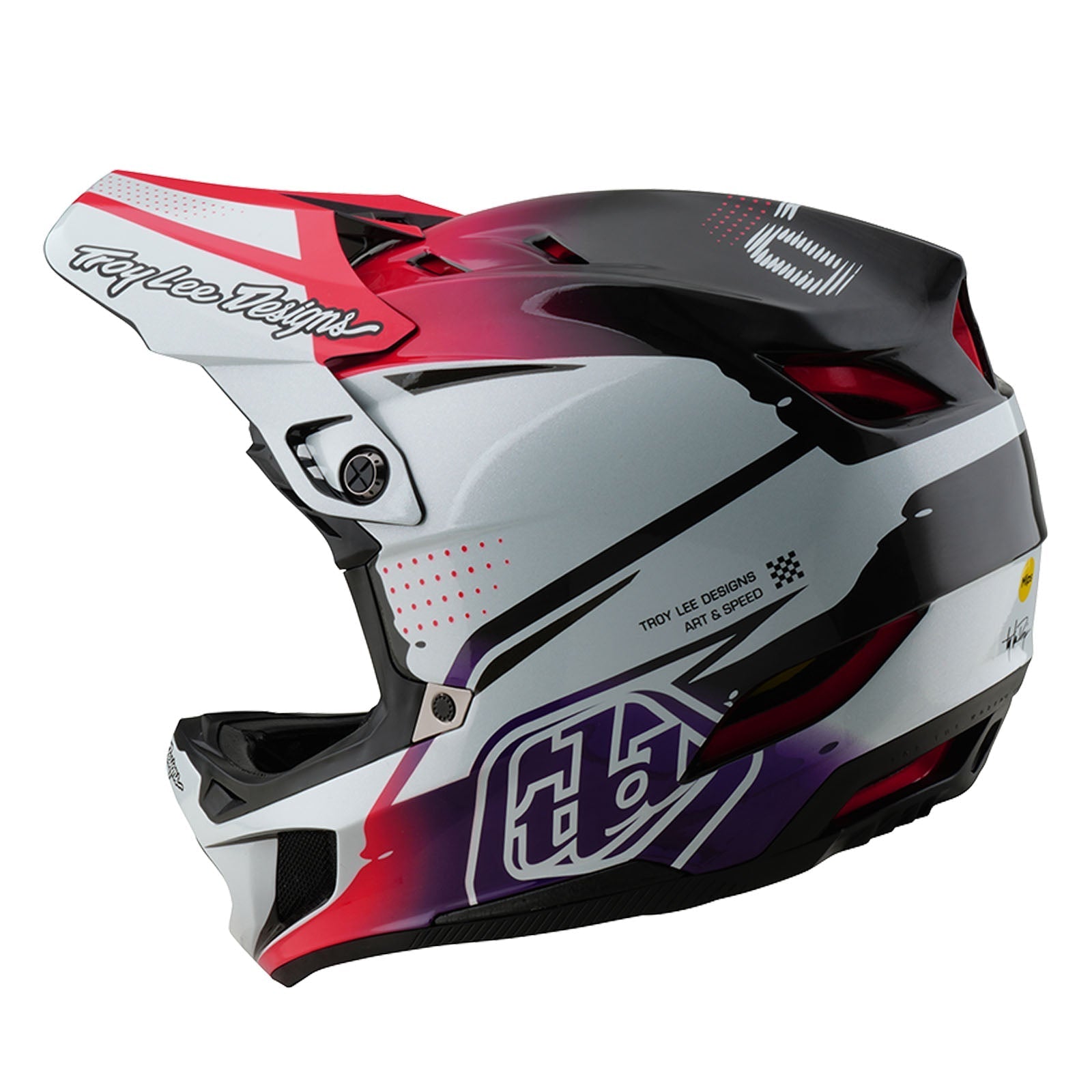 TLD D4 Carbon Helm mit MIPS Drip, Weiß