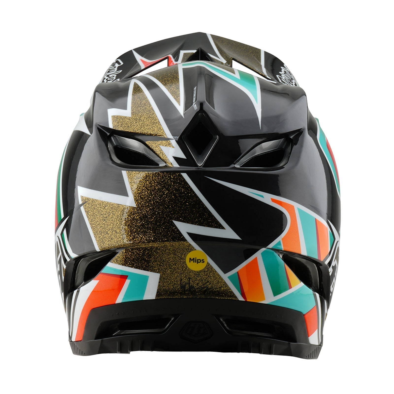 TLD D4 Carbon-Helm mit MIPS Frames, Schwarz/Gold