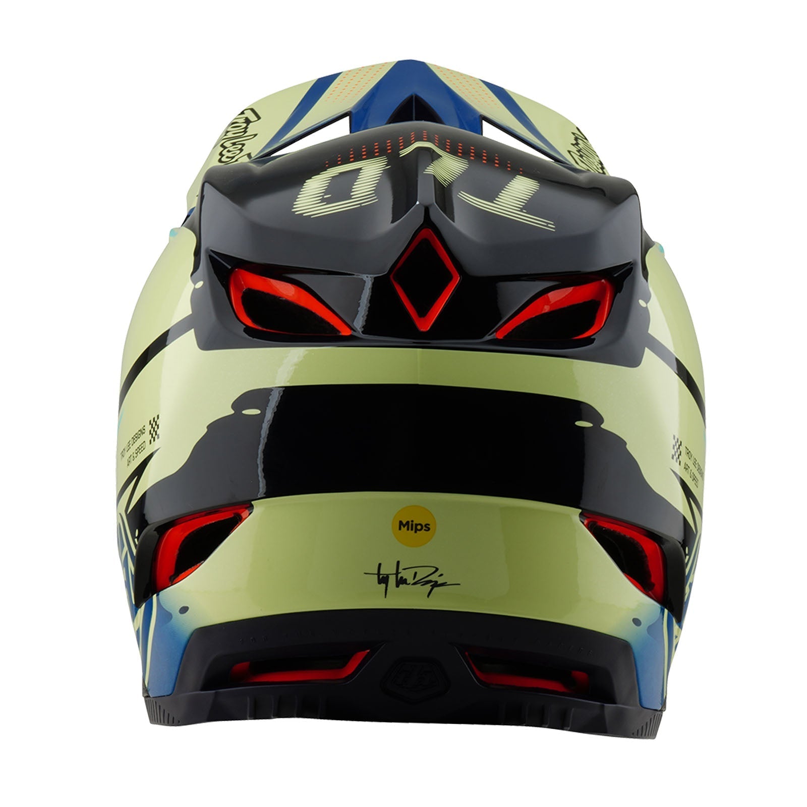 TLD D4 Composite-Helm mit MIPS Drip, Glo Yellow
