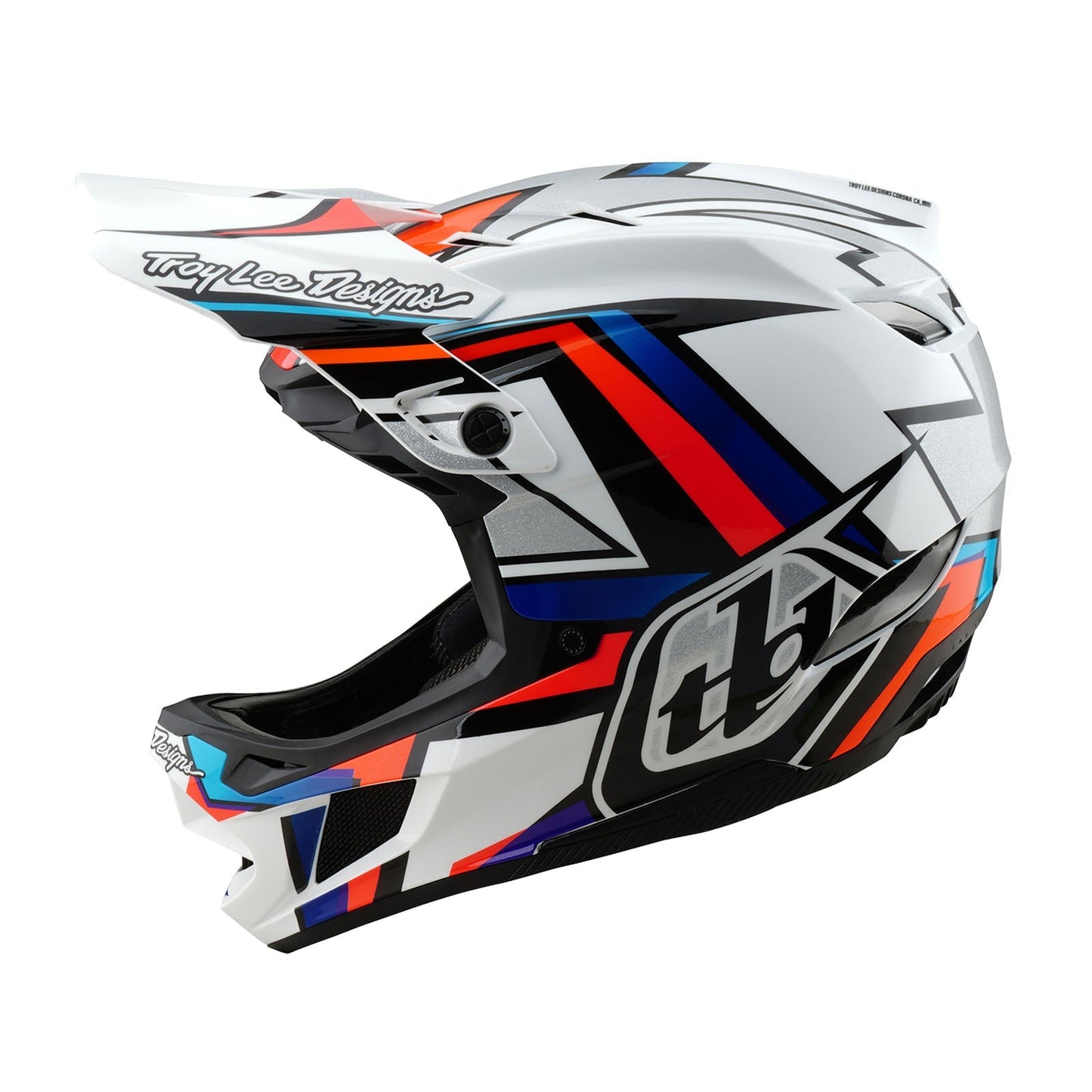 TLD D4 Composite-Helm mit MIPS Omega, Weiß/Silber