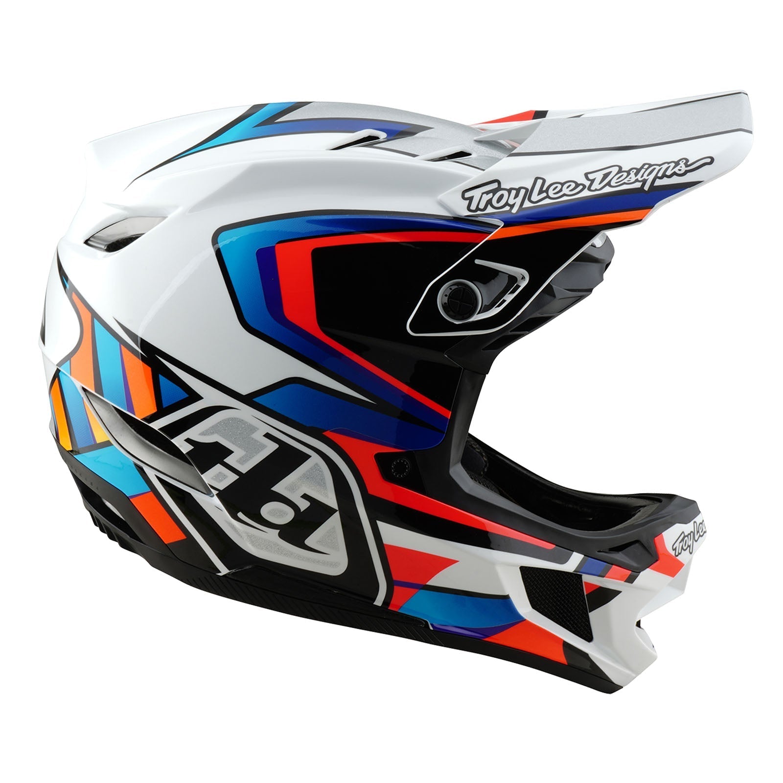 TLD D4 Composite-Helm mit MIPS Omega, Weiß/Silber