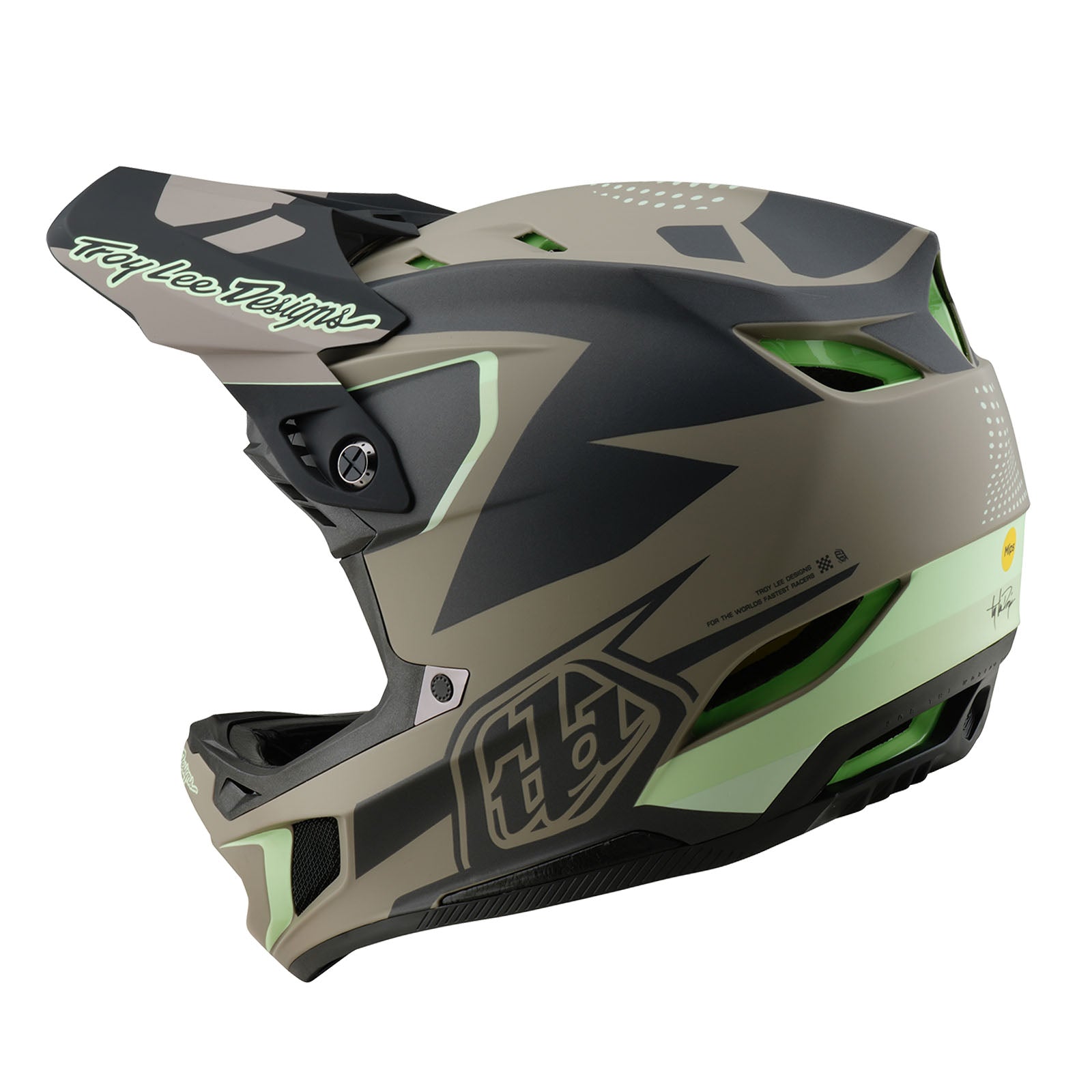 TLD D4 Composite-Helm mit MIPS Optic, Holzbraun