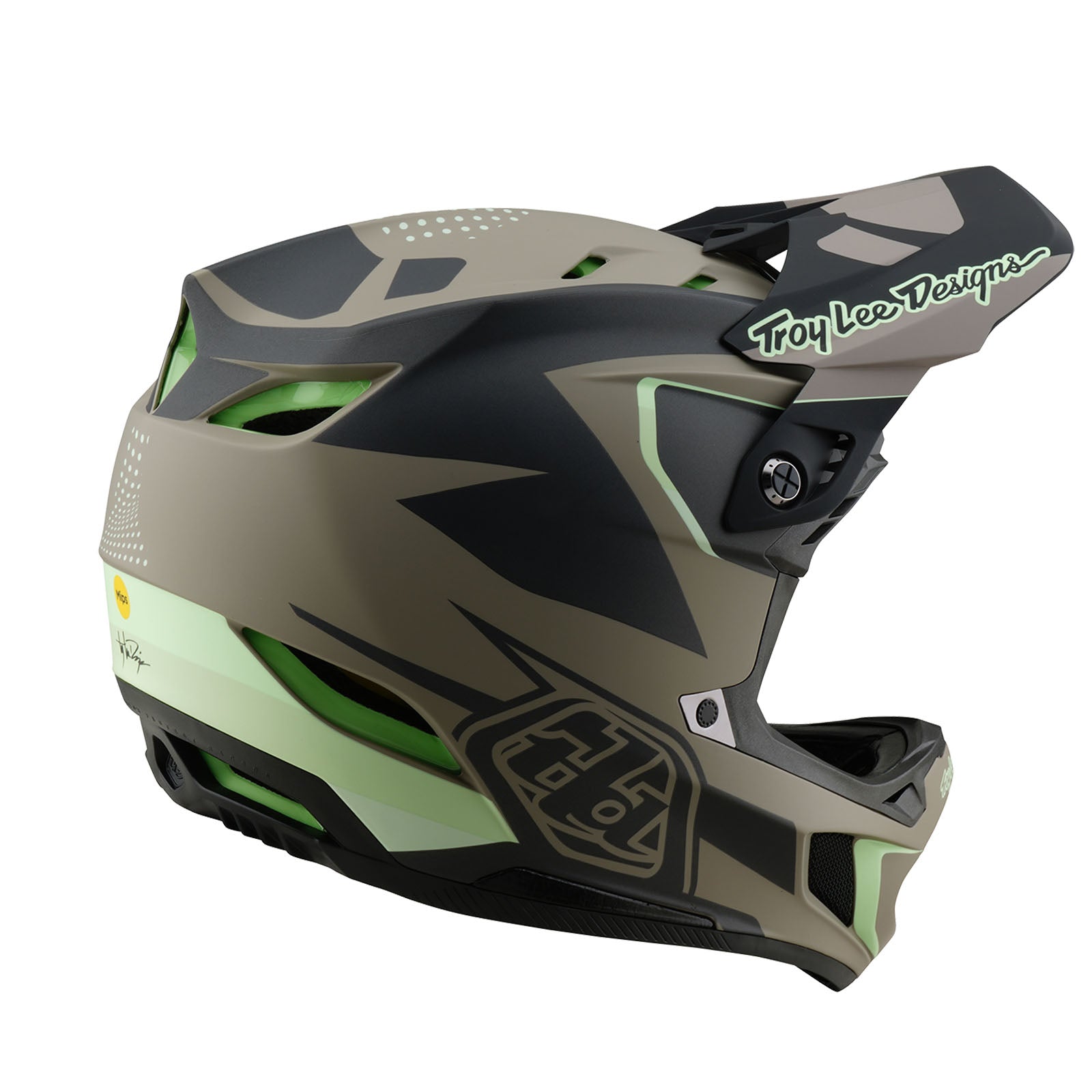 TLD D4 Composite-Helm mit MIPS Optic, Holzbraun