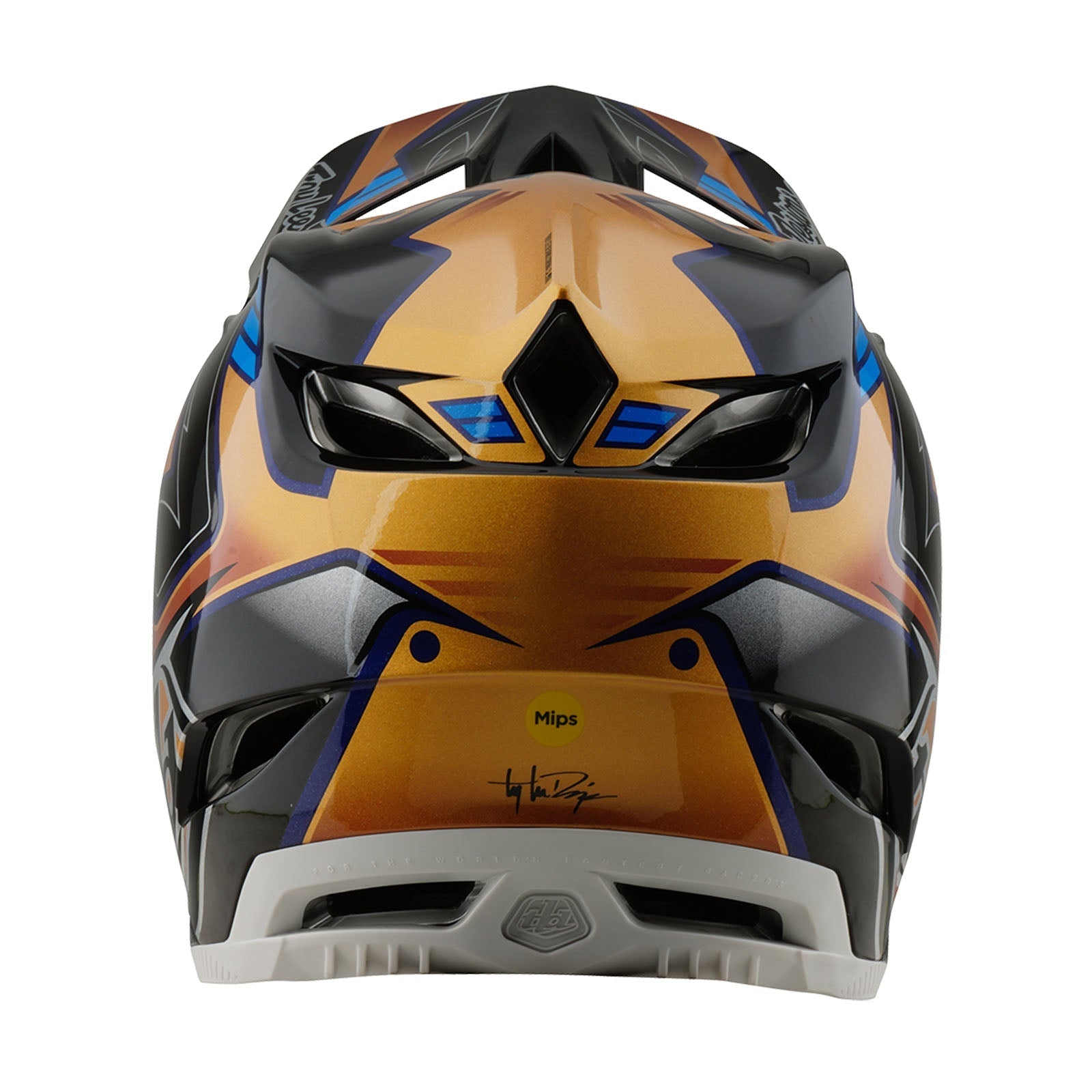 TLD D4 Composite-Helm mit MIPS Royalty, Schwarz/Gold