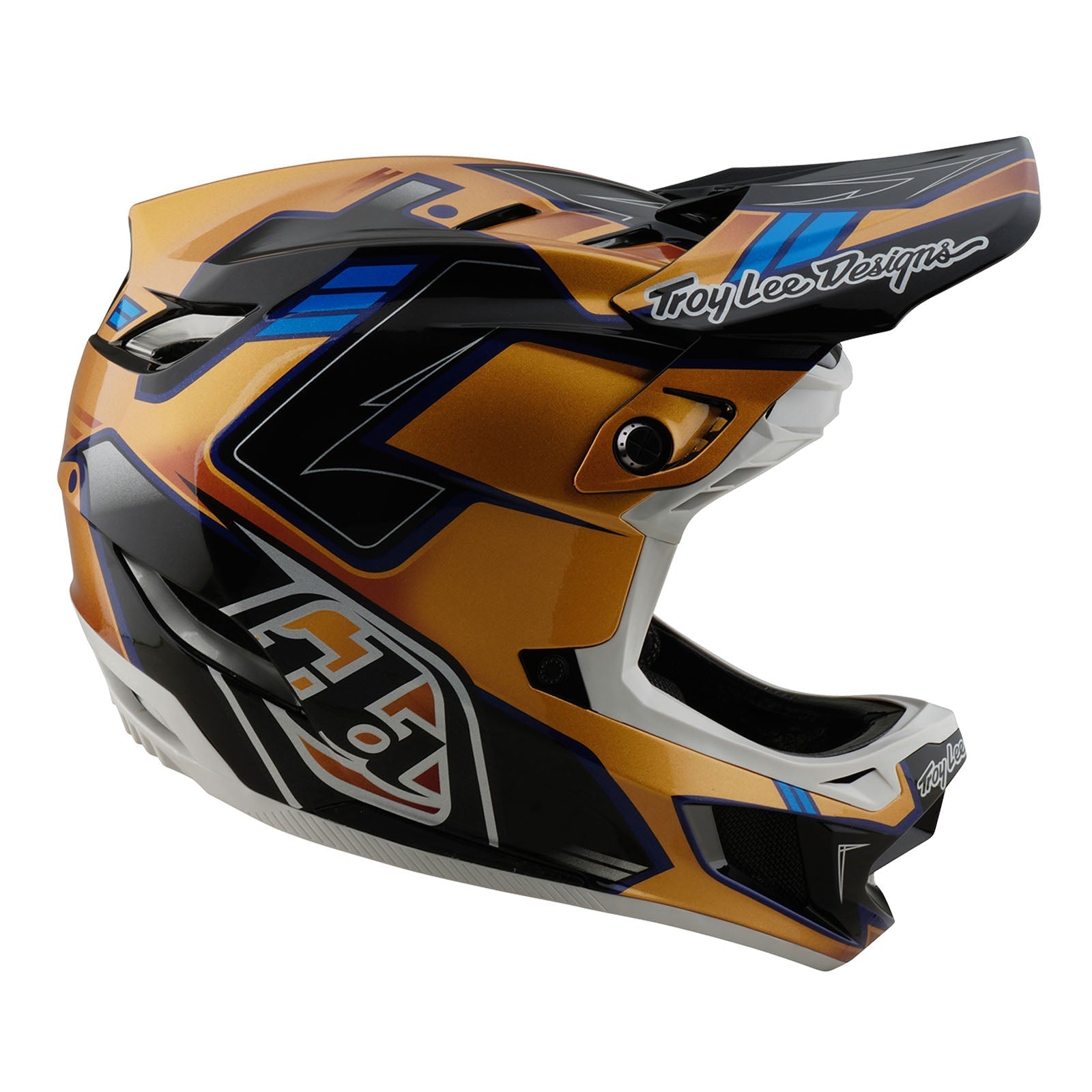 TLD D4 Composite-Helm mit MIPS Royalty, Schwarz/Gold