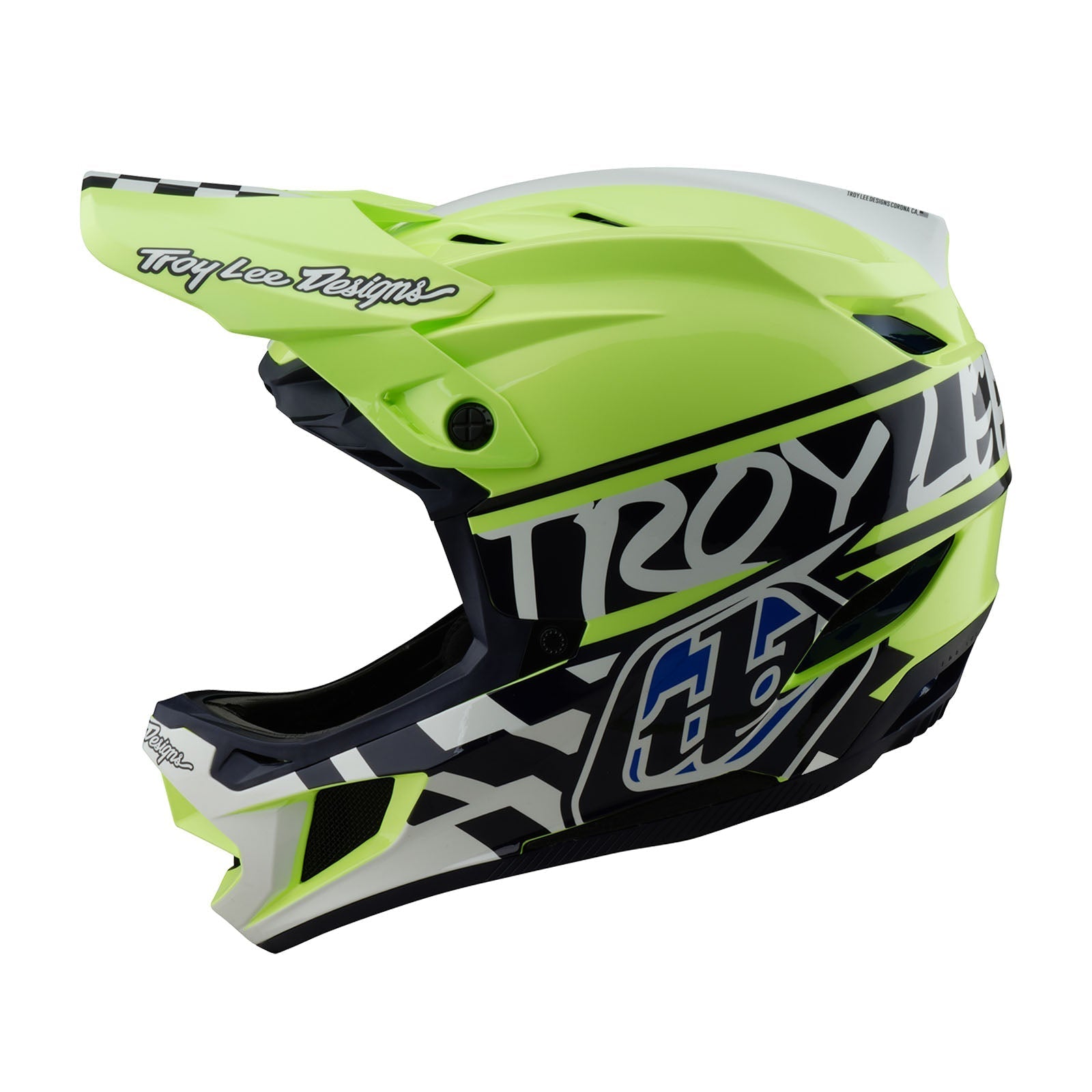 TLD D4 Polyacrylit-Helm mit MIPS Fifty-50, Navy/Glo Yellow