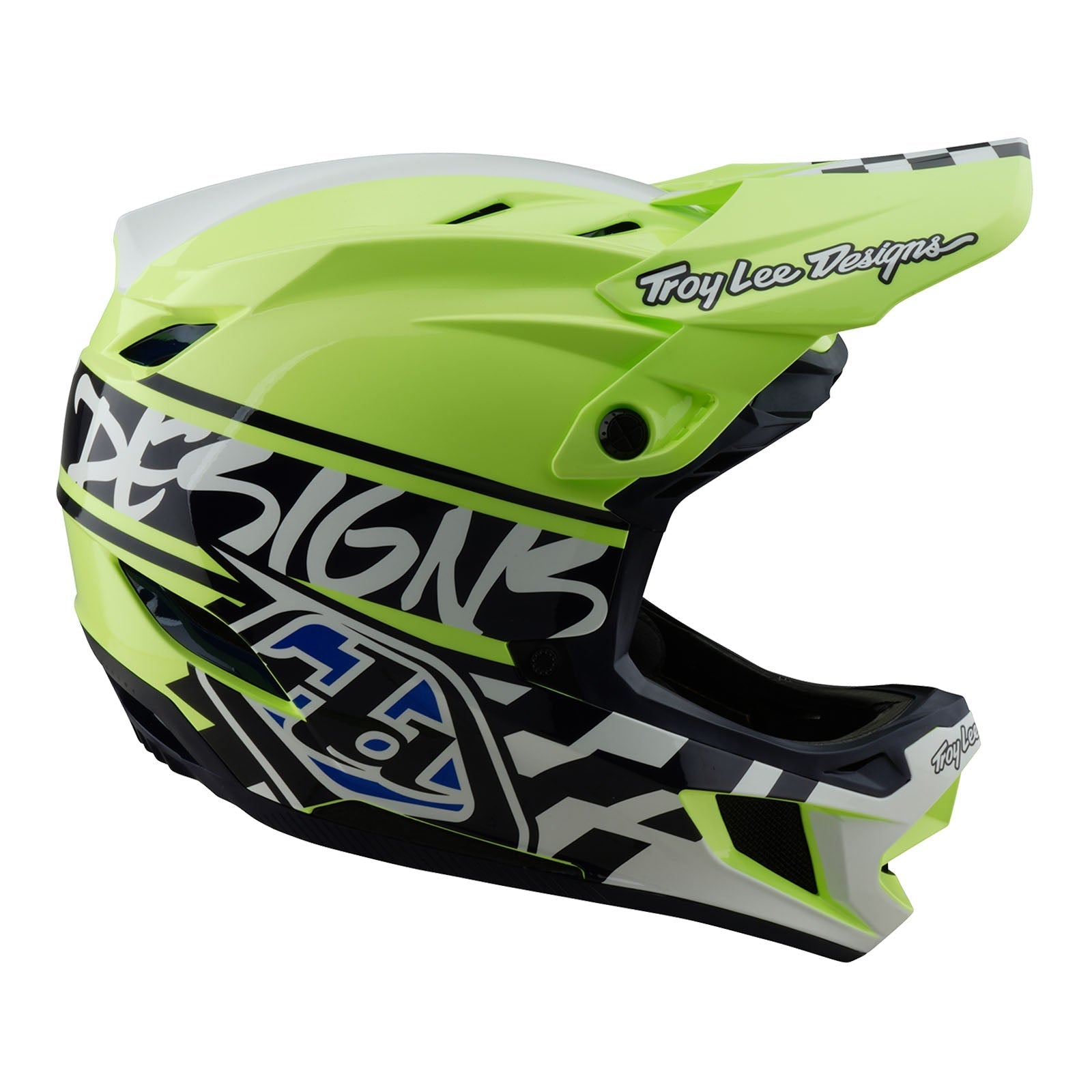 TLD D4 Polyacrylit-Helm mit MIPS Fifty-50, Navy/Glo Yellow