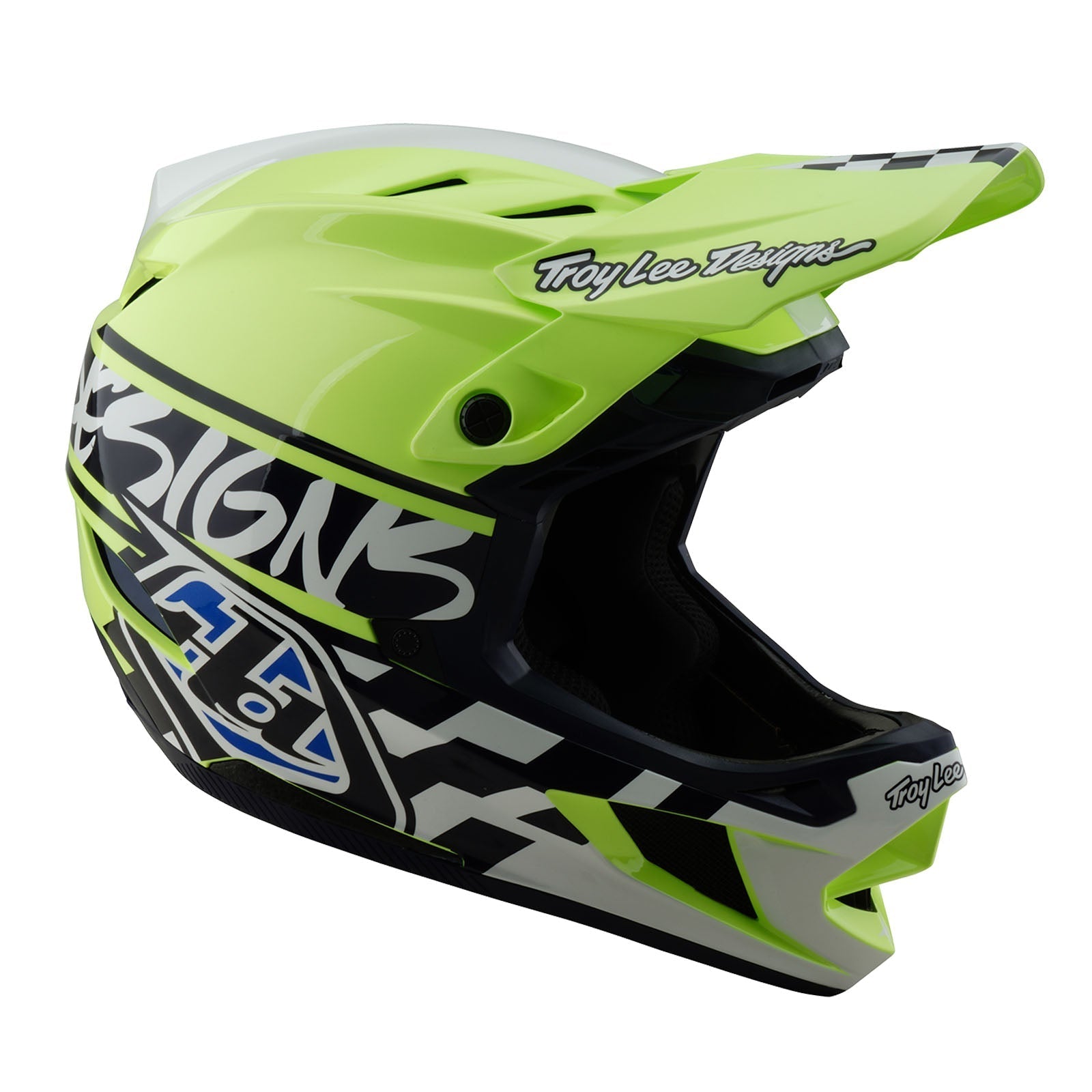 TLD D4 Polyacrylit-Helm mit MIPS Fifty-50, Navy/Glo Yellow