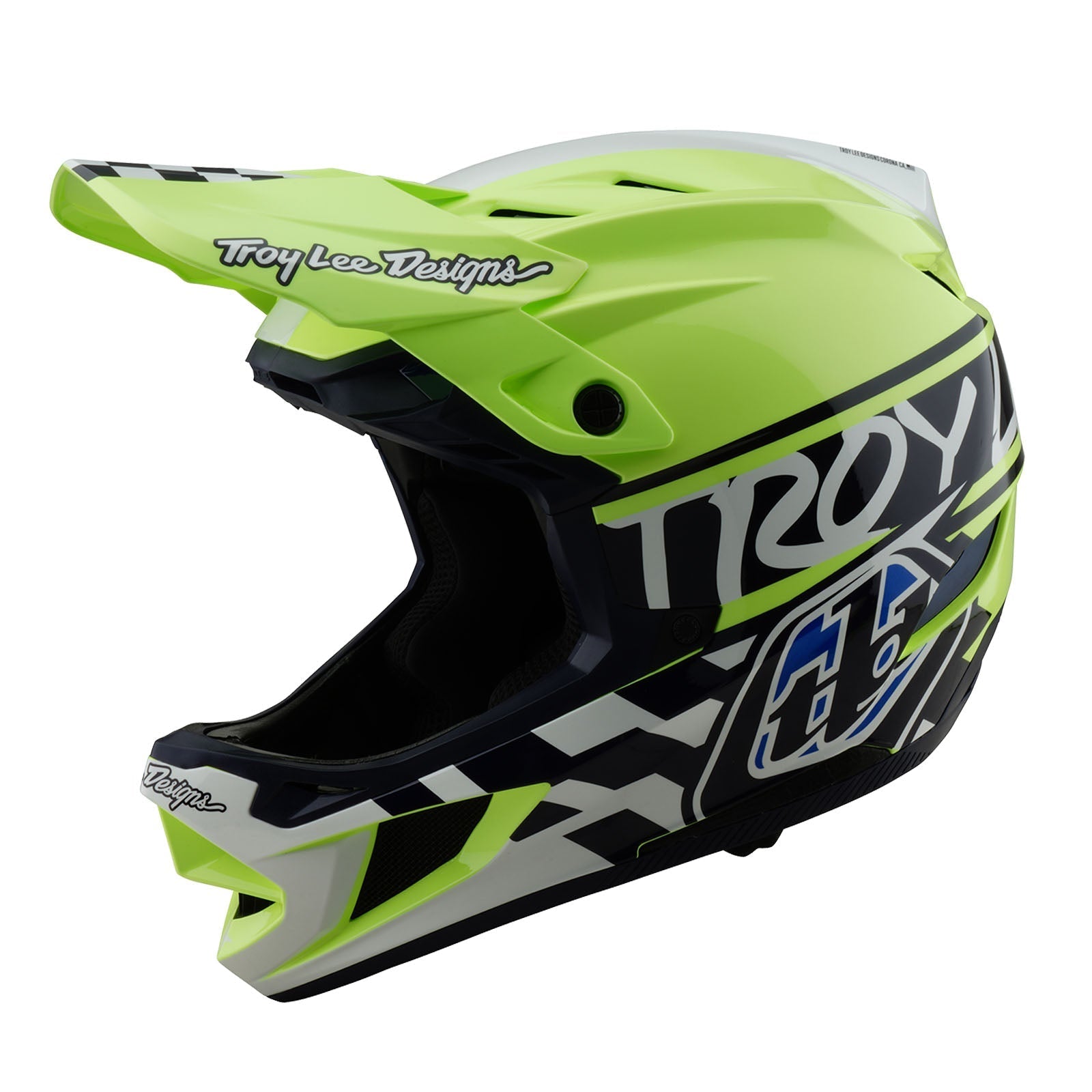 TLD D4 Polyacrylit-Helm mit MIPS Fifty-50, Navy/Glo Yellow