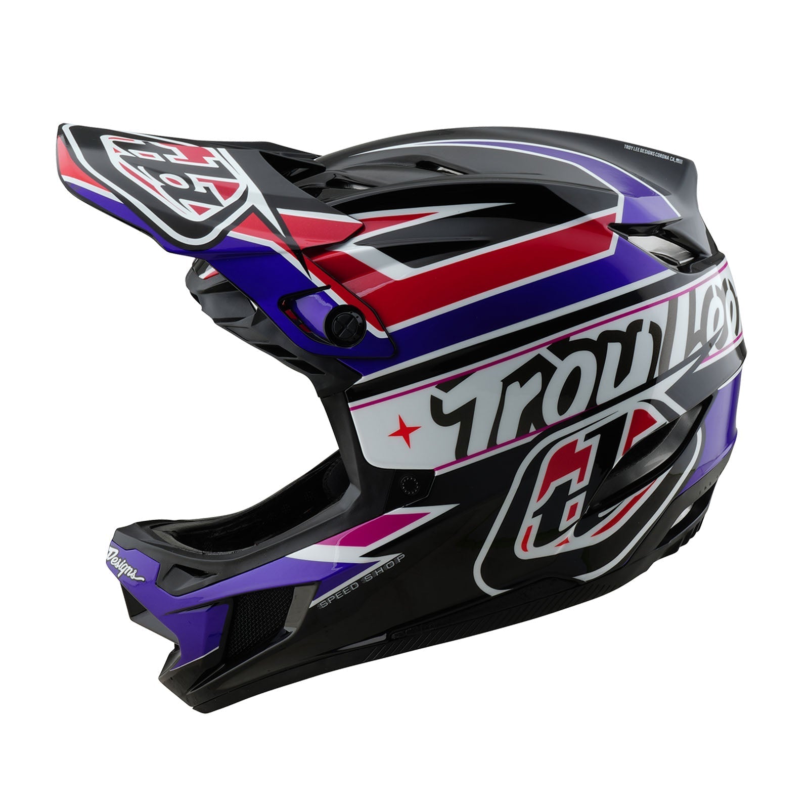 TLD D4 Polyacrylit-Helm mit MIPS Linear, Schwarz