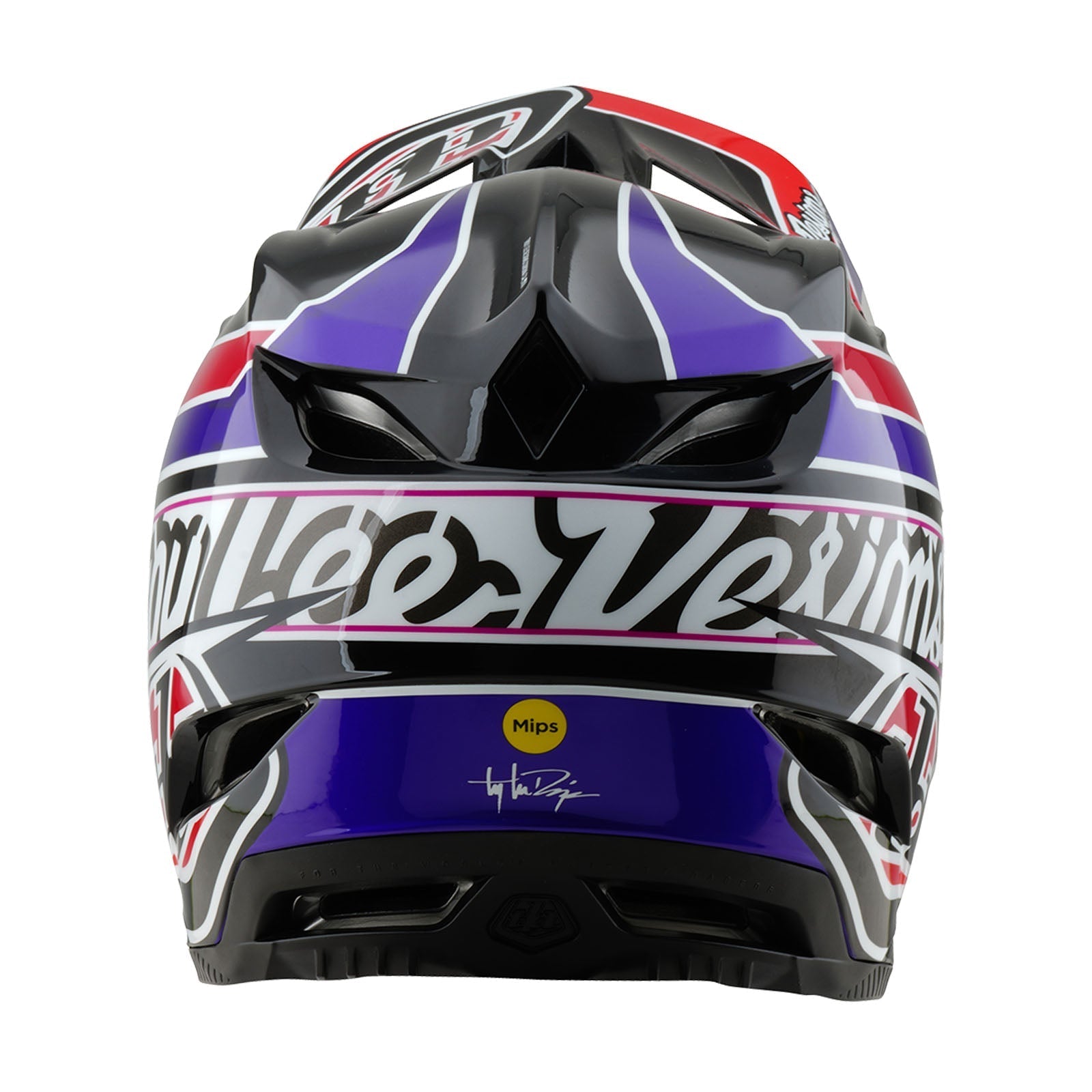 TLD D4 Polyacrylit-Helm mit MIPS Linear, Schwarz