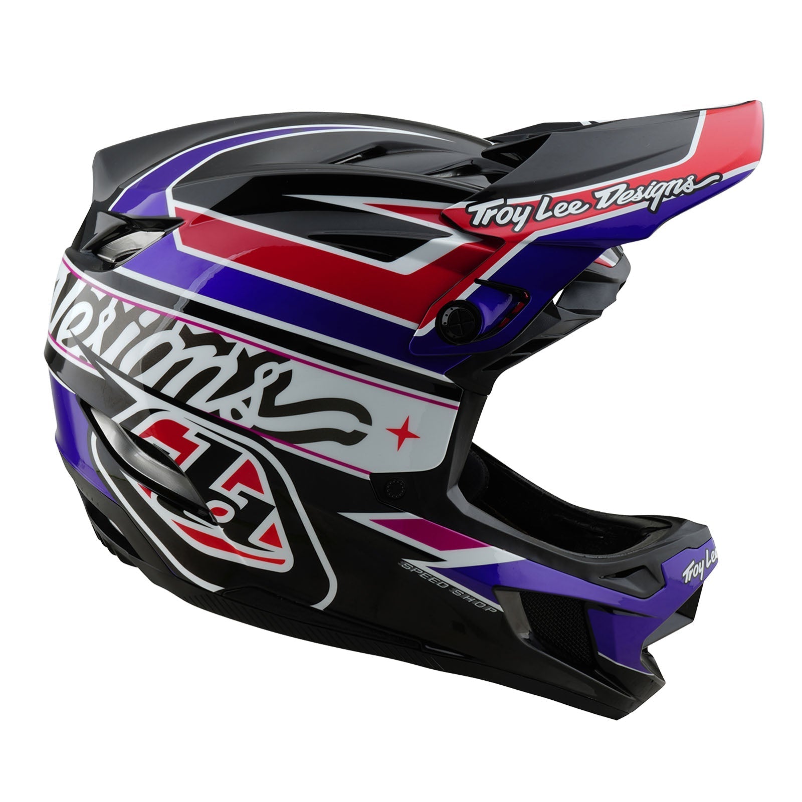 TLD D4 Polyacrylit-Helm mit MIPS Linear, Schwarz
