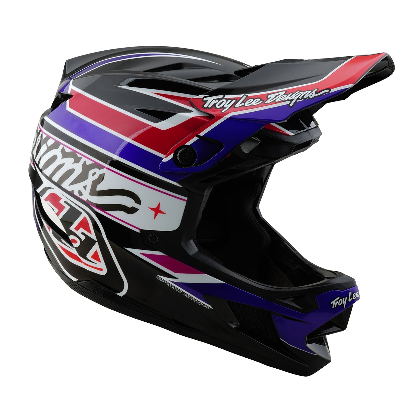 TLD D4 Polyacrylit-Helm mit MIPS Linear, Schwarz
