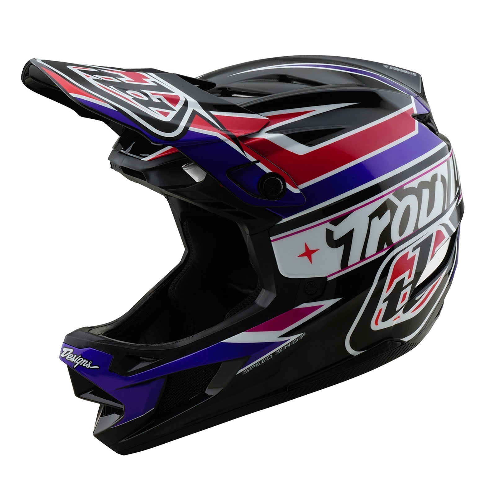 TLD D4 Polyacrylit-Helm mit MIPS Linear, Schwarz
