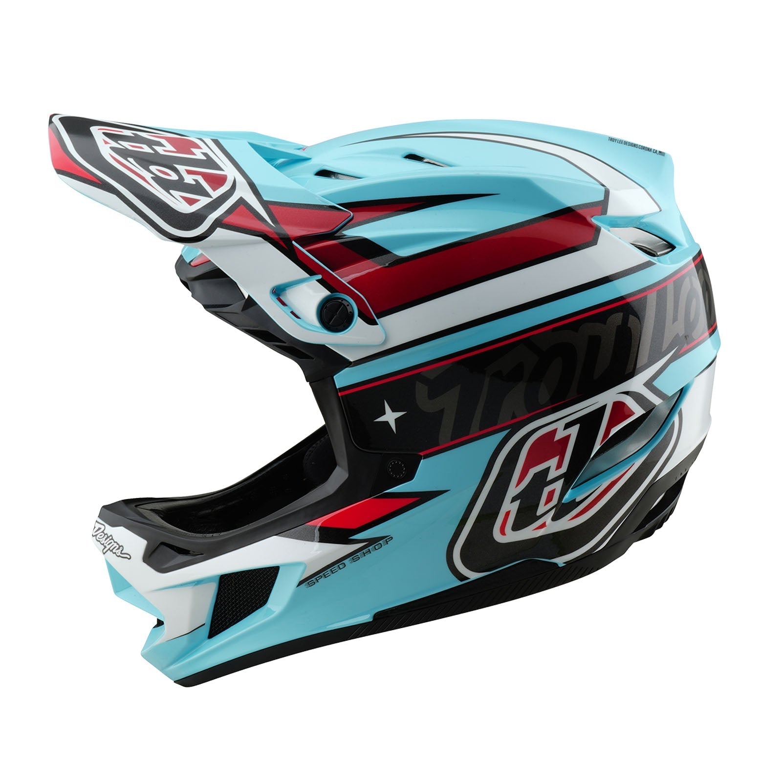 TLD D4 Polyacrylit-Helm mit MIPS Linear, Blau