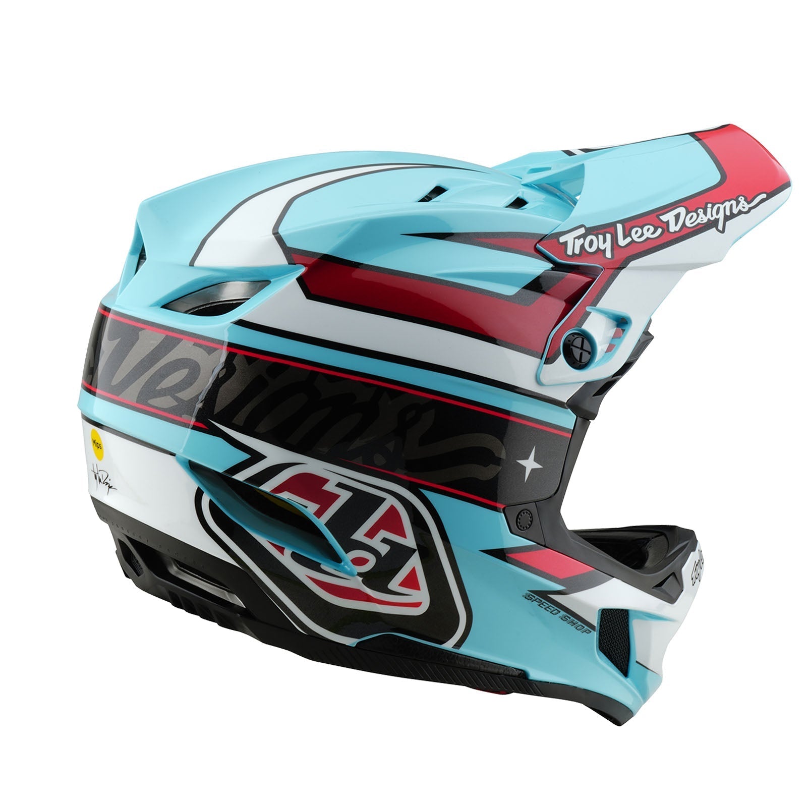 TLD D4 Polyacrylit-Helm mit MIPS Linear, Blau