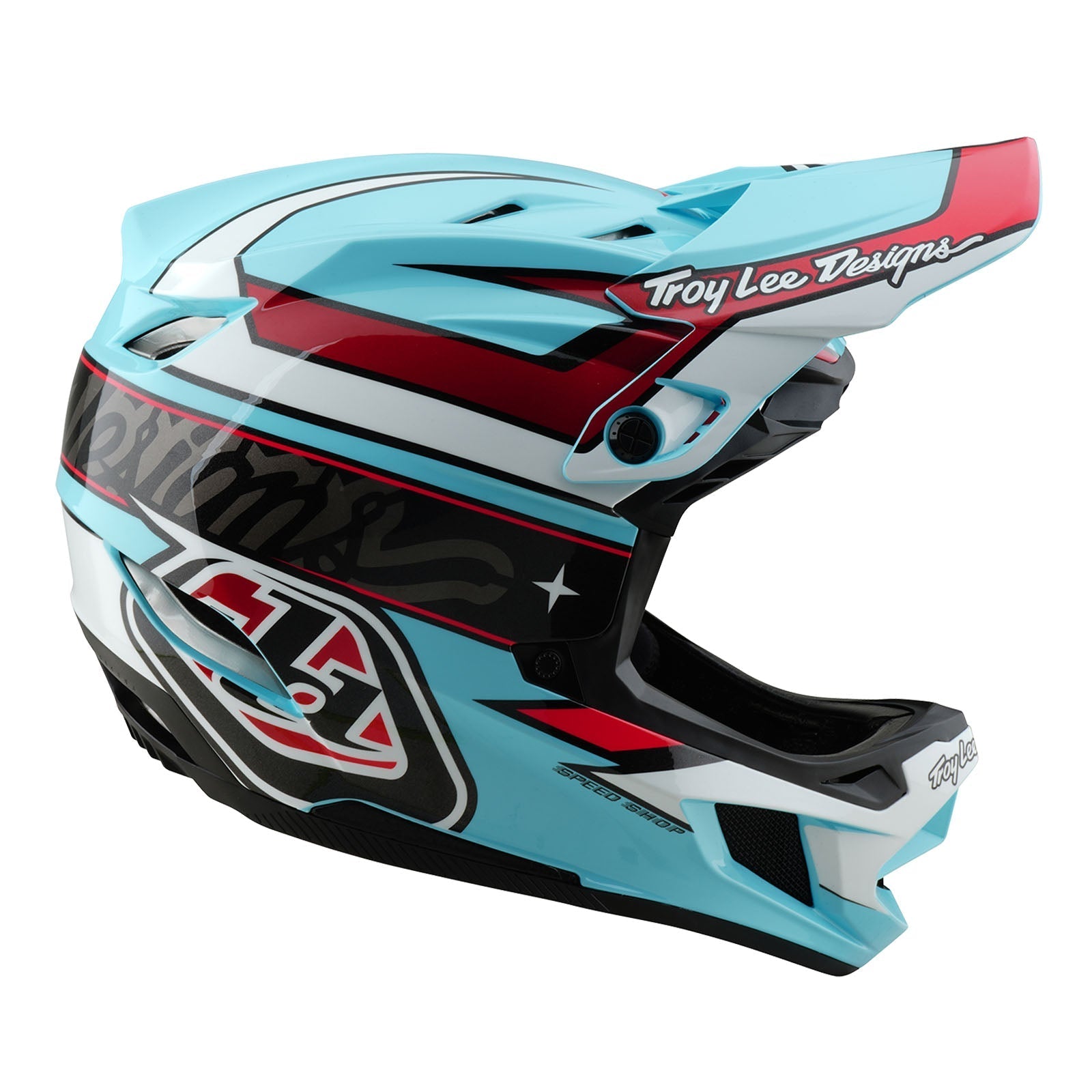 TLD D4 Polyacrylit-Helm mit MIPS Linear, Blau