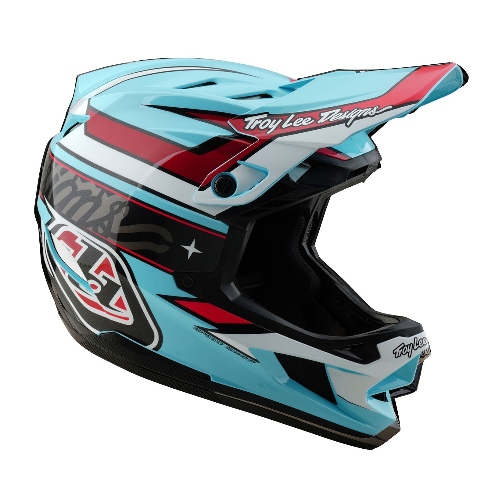 TLD D4 Polyacrylit-Helm mit MIPS Linear, Blau