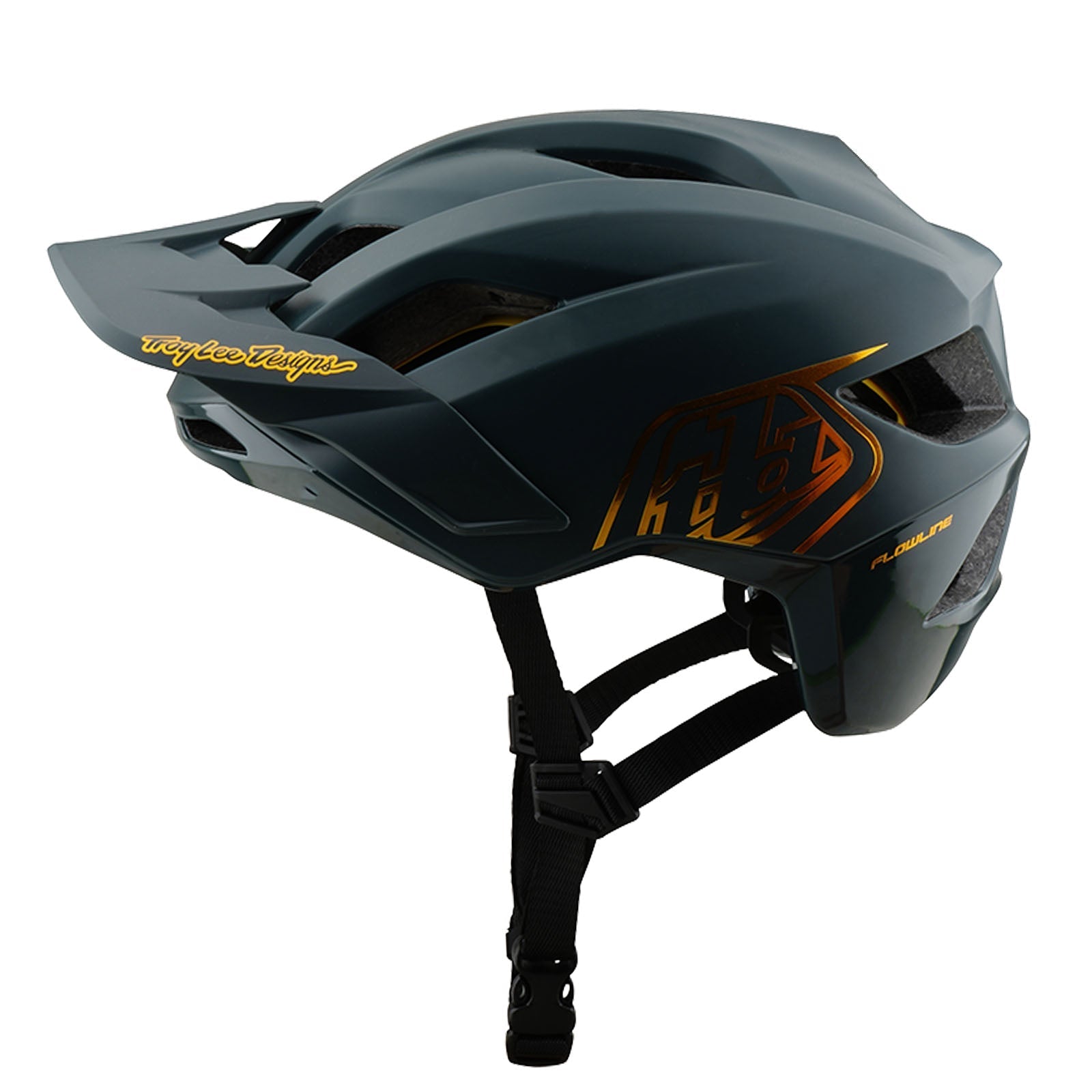 Flowline Helm mit MIPS Punkt Grau/Gold – Troy Lee Designs EU