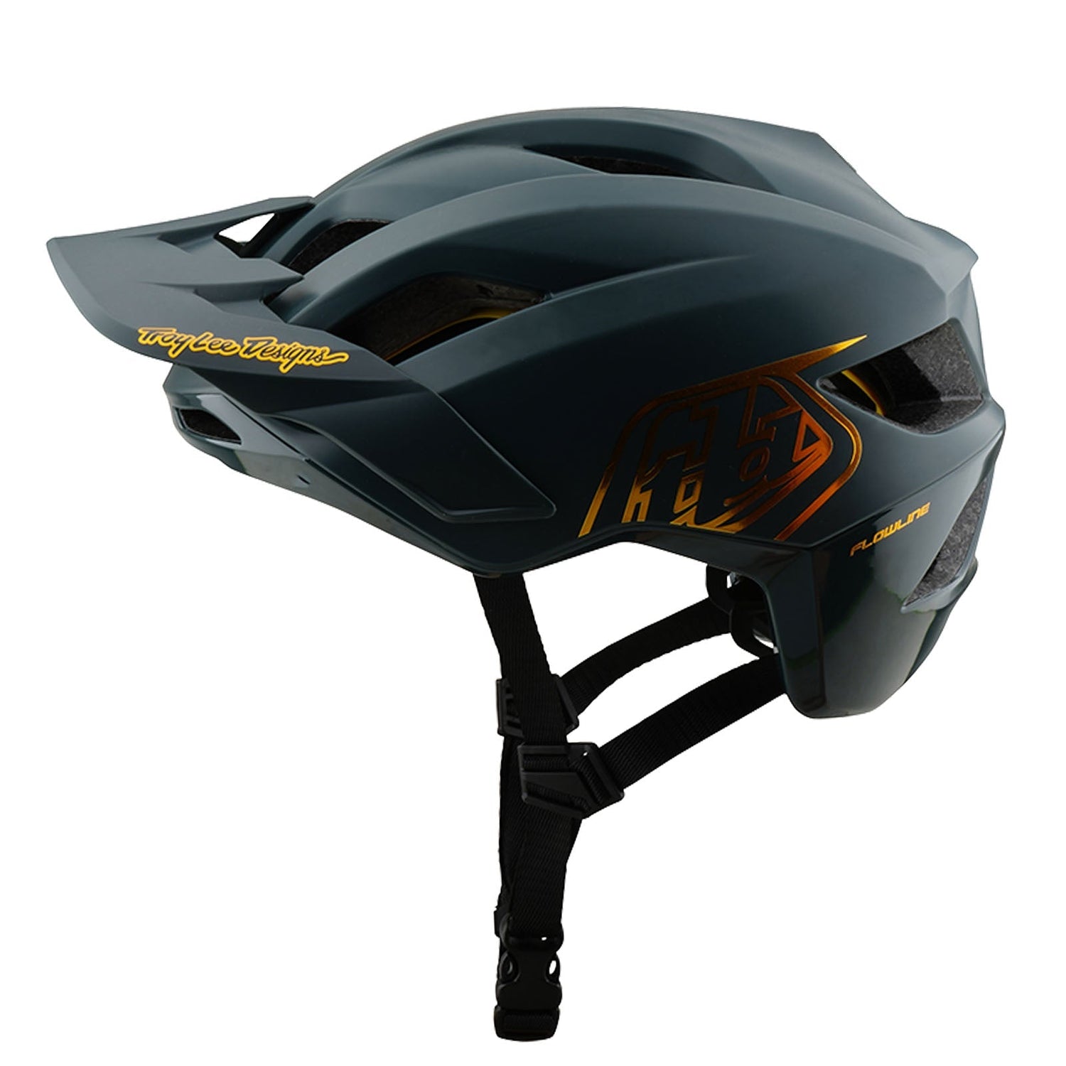 TLD Flowline-Helm mit MIPS Point, Grau/Gold