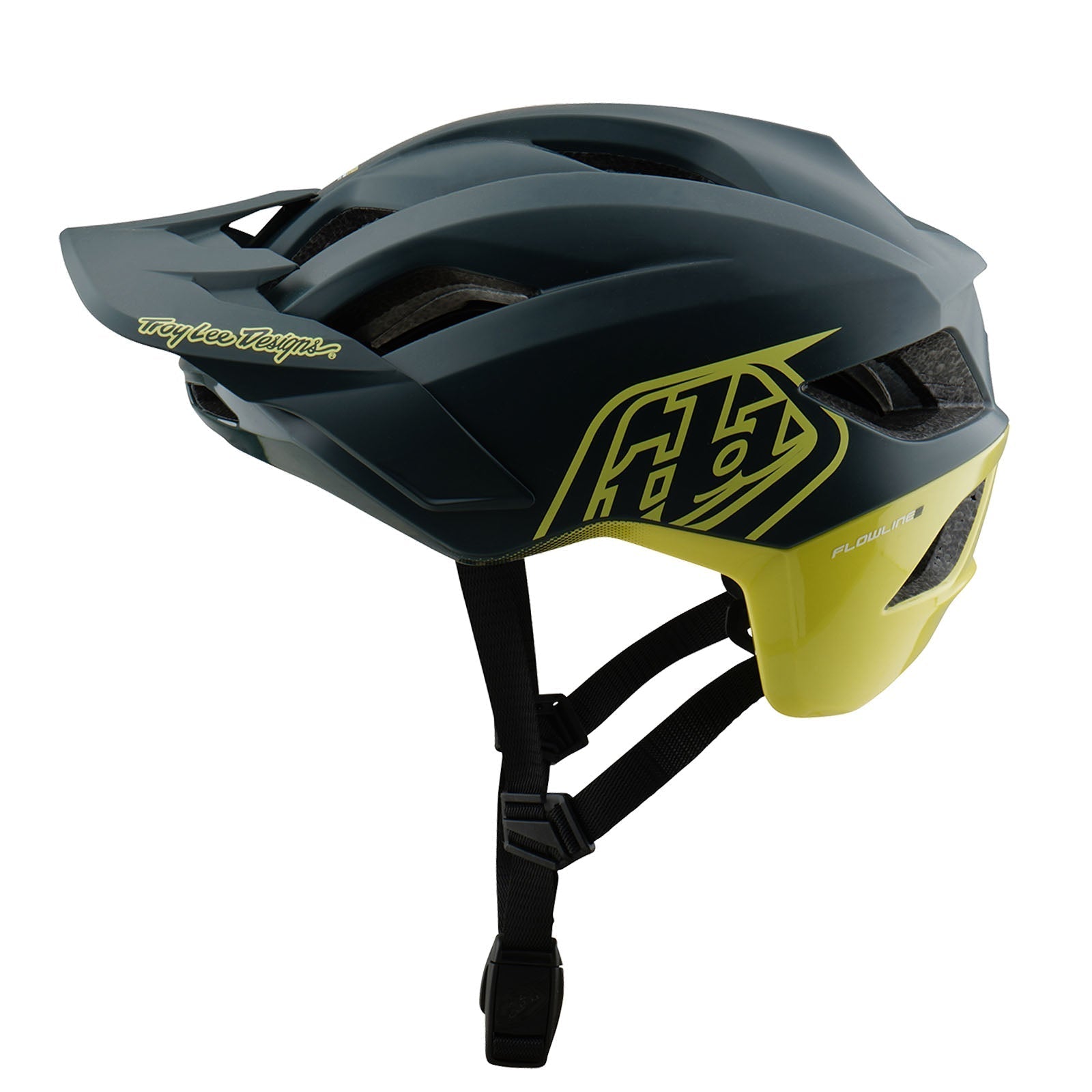TLD Flowline SE-Helm mit MIPS Badge Grau/Glo Yellow
