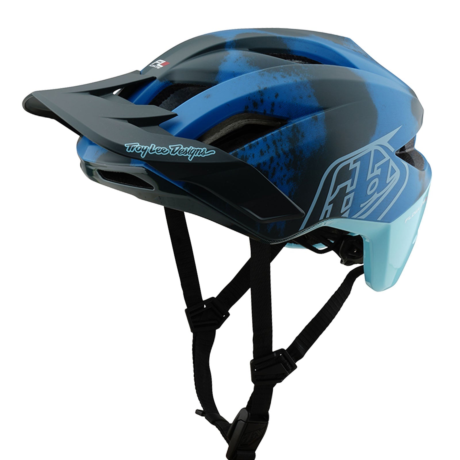 TLD Flowline SE-Helm mit MIPS Badge, Camo Blau